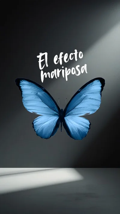 Cartel del taller El Efecto Mariposa