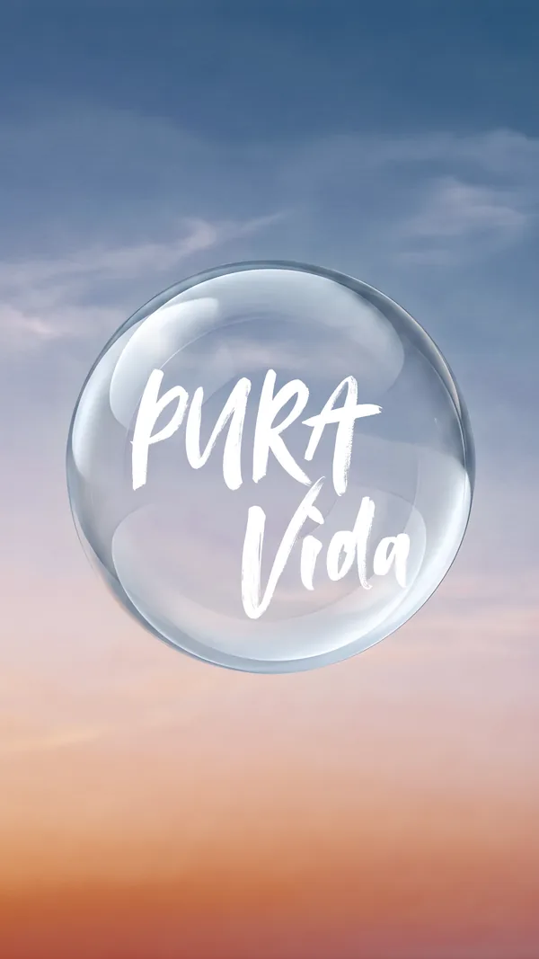 Cartel del taller Pura Vida